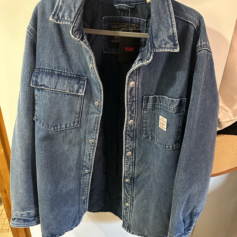 Levi's - Telegraph Overshirt - Classic Blue Denim Shirt Jacket